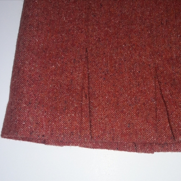 Talbots Petites | Rust/Orange Wool Blend Skirt - Picture 3 of 4